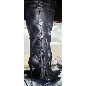 NEW Vivorosa Womens Approx Size 5 EU 35 Boots Heels High Cut Fashion Fancy